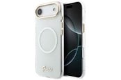 Handys - Cover & Cases - GUESS IML Gradient Script Metal MagSafe Case for iPhone Air - White - 3666339588618