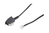Netzwerk - Kabel - S-Impuls phone cable - 6 m - black - Schwarz - 70116-6/2