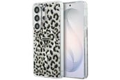 Handys - Cover & Cases - GUESS IML Leopard Print Triangle MagSafe Case for Samsung Galaxy S26 Ultra - Black - 3666339613891