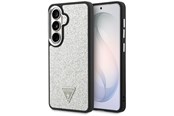 Handys - Cover & Cases - GUESS Fixed Glitter Triangle MagSafe case for Samsung Galaxy S26 - silver - 3666339613549