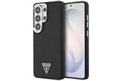 Handys - Cover & Cases - GUESS Fixed Glitter Triangle MagSafe case for Samsung Galaxy S26 Ultra - black - 3666339613532