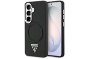 Handys - Cover & Cases - GUESS Embossed Ring Triangle Logo MagSafe case for Samsung Galaxy S26 - black - 3666339613860
