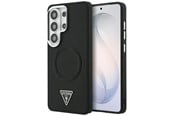 Handys - Cover & Cases - GUESS Embossed Ring Triangle Logo MagSafe Case for Samsung Galaxy S26 Ultra - Black - 3666339613877