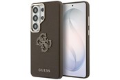 Handys - Cover & Cases - GUESS Grained Big 4G Metal Logo Case for Samsung Galaxy S26 Ultra - Brown - 3666339612962