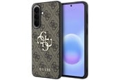 Handys - Cover & Cases - GUESS Leather 4G Metal Logo Case for Samsung Galaxy A37 5G - Brown - 3666339620974