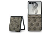 Handys - Cover & Cases - GUESS 4G Classic MagSafe Case for Samsung Galaxy Z Flip 8 - Brown - 3666339662677