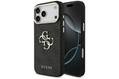 Handys - Cover & Cases - GUESS 4G Big 4G Classic Logo Case for iPhone 17 Pro Max / 18 Pro Max - Black and Gold - 3666339650995