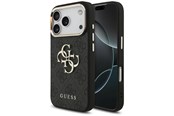 Handys - Cover & Cases - GUESS 4G Big 4G Classic Logo Case for iPhone 17 Pro / 18 Pro - Black and Gold - 3666339650988