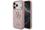 Handys - Cover & Cases - GUESS Fixed Glitter Big 4G Case for iPhone 17 Pro / 18 Pro - Pink - 3666339673550