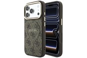 Handys - Cover & Cases - GUESS Embossed 4G Classic MagSafe Case for iPhone 17 Pro / 18 Pro - Brown - 3666339655105
