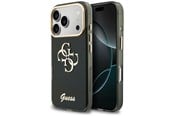 Handys - Cover & Cases - GUESS IML 4G Script Metal Case for iPhone 17 Pro Max / 18 Pro Max - Black - 3666339655877