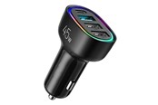 Aufladen von Elektroautos - SiGN 4-Port Car Charger 45W - PD - QC 3.0 - Black - SN-CL09