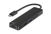 USB-Hubs - SiGN 5-in-1 USB-C adapter HDMI 4K MicroSD - max 15W - 5V - 3A - Black USB-Hubs - SN-0003