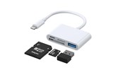 USB-Hubs - SiGN 4-in-1 Lightning to USB-A - SD/TF - Lightning - White USB-Hubs - SN-H142