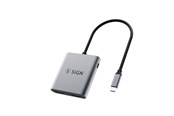 USB-Hubs - SiGN 2in1 Adapter - USB-C to 2x HDMI 2.0 + USB-C - 4K 100W PD USB-Hubs - SN-HUB-PD100W