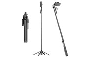Handys - Anderes Zubehör - SiGN selfie stick / tripod with mobile holder - 1.8m - black - SN-SELFIESTICK