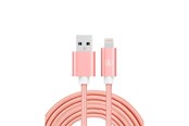 USB Kabel - SiGN USB to Lightning Cable - 2.1A - 3m - Nylon - Pink - SNCAB-LIGH3MROSA
