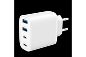 Handys - Adapter und Ladegeräte - SiGN GaN 40W Fast Charger 2x USB-C/2x USB-A - White - SN-A40Q