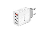 Handys - Adapter und Ladegeräte - SiGN Fast charger 4xUSB-A - PD & QC 3.0 - 33W - White - SN-A4P