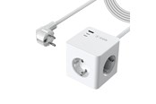 Handys - Adapter und Ladegeräte - SiGN PowerCombo Cube Wall Charger 3680w - 2x USB-C - 1x USB-A - 3x AC - 16A - 20W - White - SN-E27