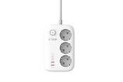 Handys - Adapter und Ladegeräte - SiGN 65W GaN fast charging power strip 3-way/2x USB-A/2x USB-C - 2m - White - SN-SE3436