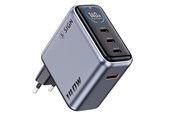 Handys - Adapter und Ladegeräte - SiGN 140W Fast Charger with Smart Display - 3x USB-C / 1x USB-A - Gray - SN-UG140W