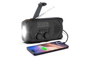 Powerbank (Akku) - SiGN crank radio with solar cells flashlight and - 2000 mAh - SN-PBDYN