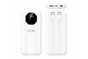 Powerbank (Akku) - SiGN Powerful Powerbank with Built-in Cables 2000 - 20000 mAh - SNPB-PD20WH-1