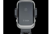 Handys - Adapter und Ladegeräte - SiGN Car Mobile Holder with Wireless Charging - 15W - Black - SN-CAR15W