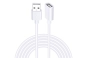 USB Kabel - SiGN USB-A extension cable 2m - white - SN-EXA-2M