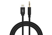 Audio Kabel - SiGN Lightning to Aux 3.5mm Audio Cable - 1m - Black - IP7G2500LAGR
