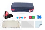 Gaming Zubehör - iMP TECH Protect and Charge Pack - Black and Red - Bag - Nintendo Switch 2 - NSW2PROTCHG01