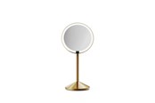 Kosmetik Spiegel - Simplehuman Sensor Mirror Fold klappbarer Kosmetikspiegel – 10x – Messingoptik - ST3073