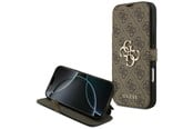 Handys - Cover & Cases - GUESS Book 4G Metal Logo Case for iPhone 18 Pro Max / 17 Pro Max - Brown - 3666339673642