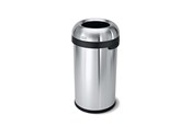 Mülltrennung - Simplehuman offener Abfalleimer – Bullet – 60 L – gebürsteter Edelstahl - CW1407