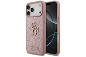 Handys - Cover & Cases - GUESS Fixed Glitter Big 4G Case for iPhone 18 Pro Max / 17 Pro Max - Pink - 3666339673567