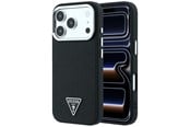 Handys - Cover & Cases - GUESS Grained Triangle Logo MagSafe Case for iPhone 17 Pro Max / 18 Pro Max - Black - 3666339654757