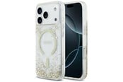 Handys - Cover & Cases - GUESS Resin Bottom Glitter MagSafe Case for iPhone 18 Pro / 17 Pro - Gold - 3666339673574