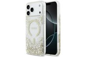Handys - Cover & Cases - GUESS Resin Bottom Glitter MagSafe Case for iPhone 18 Pro Max / 17 Pro Max - Gold - 3666339673581