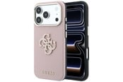 Handys - Cover & Cases - GUESS Grained & Big Resin Logo Case for iPhone 18 Pro / 17 Pro - Pink - 3666339654948
