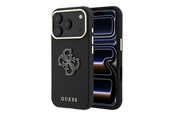 Handys - Cover & Cases - GUESS Grained & Big Resin Logo Case for iPhone 18 Pro Max / 17 Pro Max - Black - 3666339654917