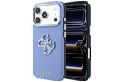 Handys - Cover & Cases - GUESS Grained & Big Resin Logo Case for iPhone 18 Pro Max / 17 Pro Max - Blue - 3666339655037