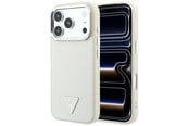 Handys - Cover & Cases - GUESS Grained Triangle Logo MagSafe Case for iPhone 18 Pro / 17 Pro - Beige - 3666339654788