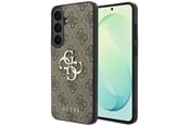 Handys - Cover & Cases - GUESS Leather 4G Metal Logo Case for Samsung Galaxy S26 FE - Brown - 3666339686307