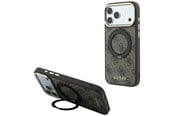Handys - Cover & Cases - GUESS Ring Stand 360 4G Classic Logo MagSafe Case for iPhone 18 Pro / 17 Pro - Brown - 3666339654580