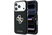 Handys - Cover & Cases - GUESS Smooth & Big Strass Logo Case for iPhone 18 Pro Max / 17 Pro Max - Black - 3666339654276