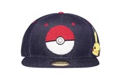 Merchandise - Difuzed - Snapback-Cap im Denim-Look - Pikachu und Poké Ball - NH005405POK