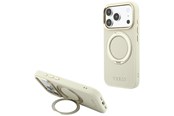 Handys - Cover & Cases - GUESS Ring Stand 360 Grained Classic Logo MagSafe Case for iPhone 18 Pro / 17 Pro - Beige - 3666339654061