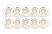 Lampen - Scan Products Luna Quick Install 2.0 Einbauspot, 5W LED 2700K, mattweiß - 10 Stk. - 10471