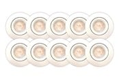 Lampen - Scan Products Luna Quick Install 2.0 Einbauspot, 5W LED 3000K, mattweiß - 10 Stk. - 10481